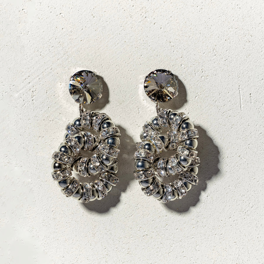 LOVE CHAIN - Orecchini catena argento