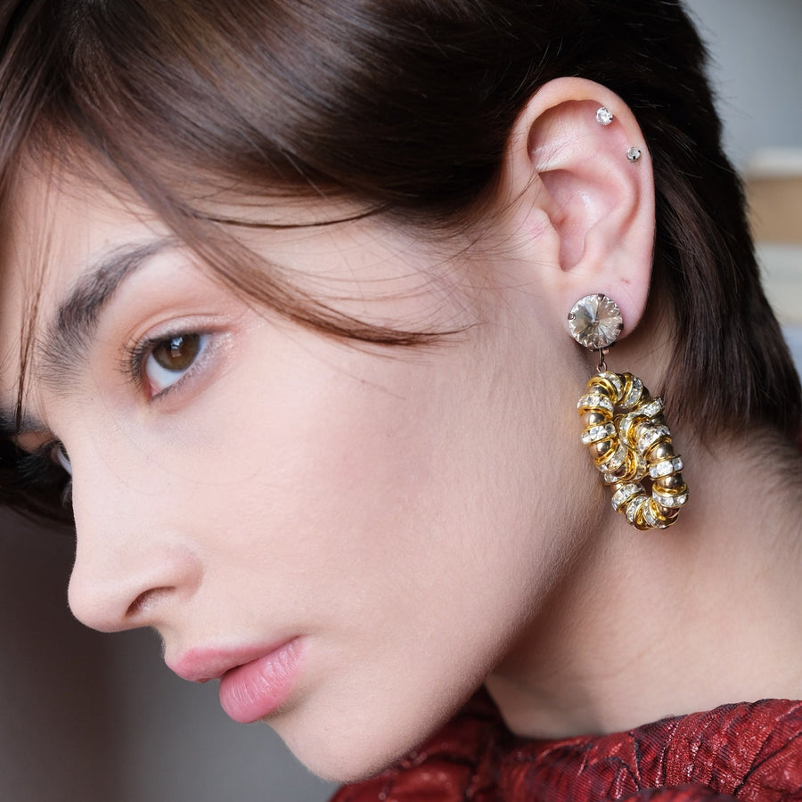 LOVE CHAIN - Orecchini catena oro