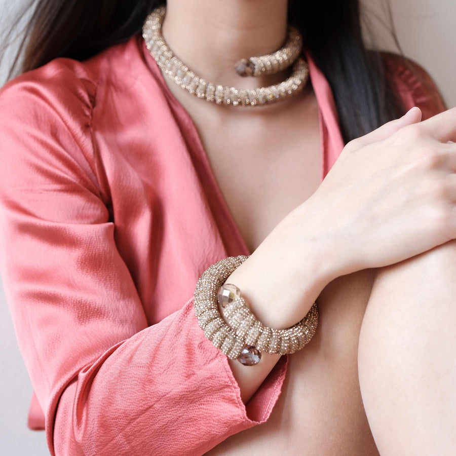 SPIRAL- Bracciale piccolo snake oro