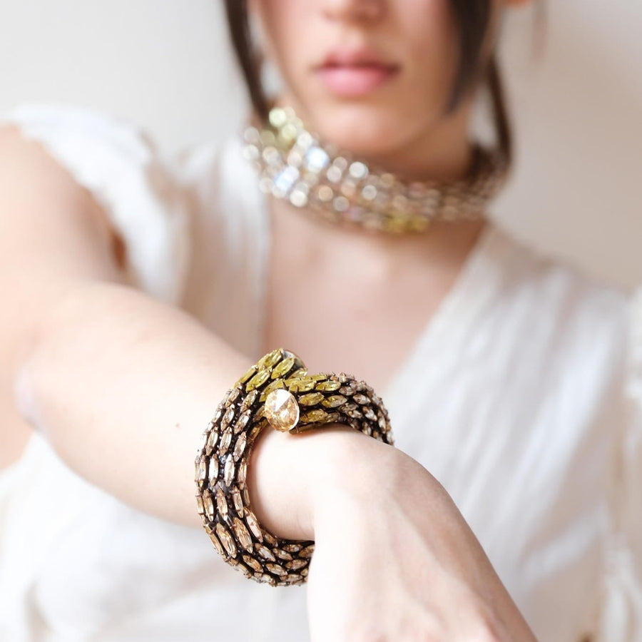 GENA SNAKE- Bracciale in pietre di cristallo