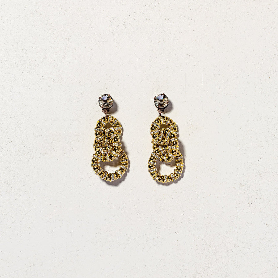 LOVE CHAIN - Orecchini catena oro