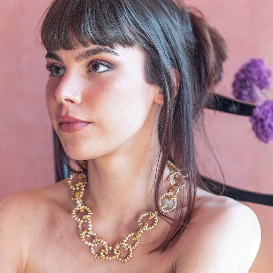 LOVE CHAIN - Collana catena gun metal