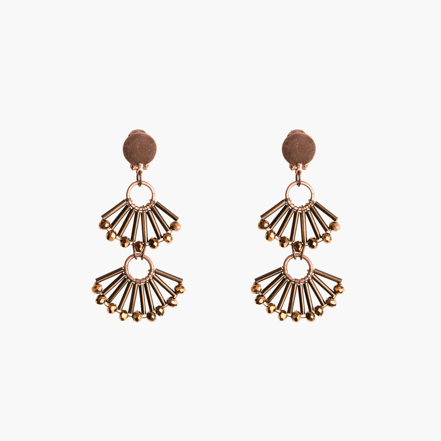 PIVA - Bronze earrings in vintage pivette