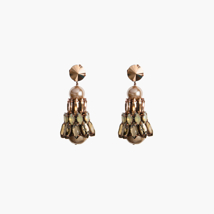 ARIEL - Capri rose earrings