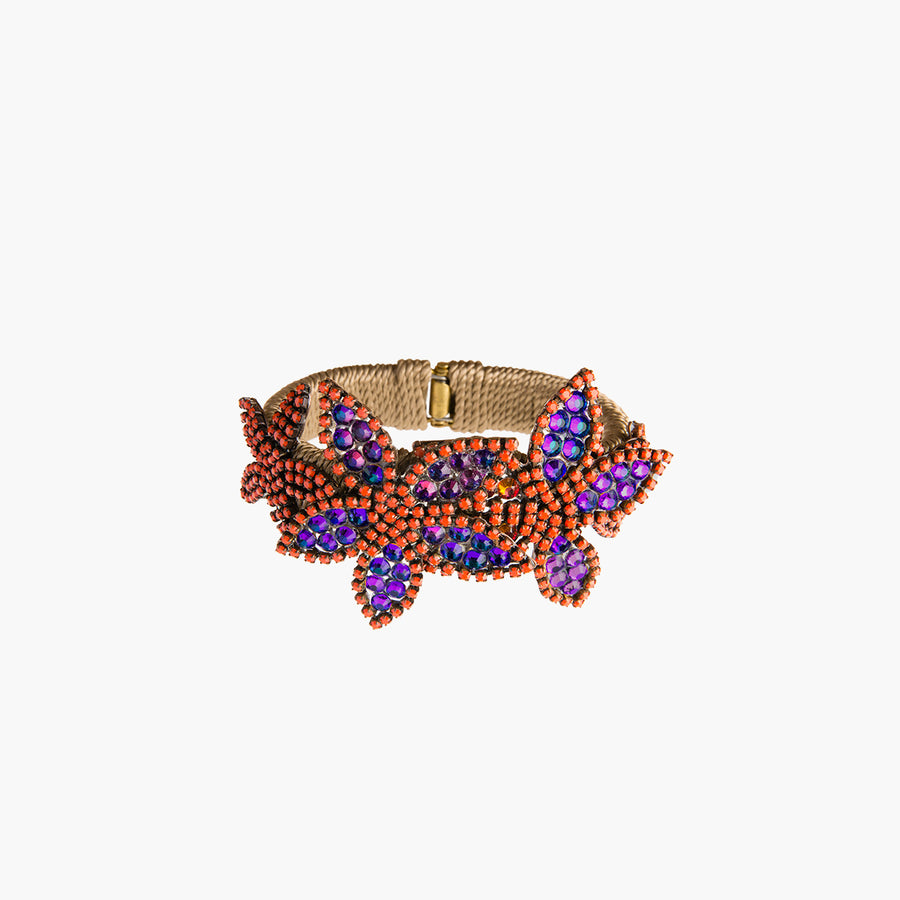 MAREA - Coral bracelet in Swarovski stones