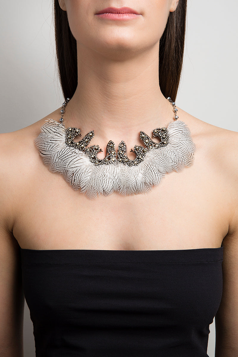 DELIA - Gray necklace